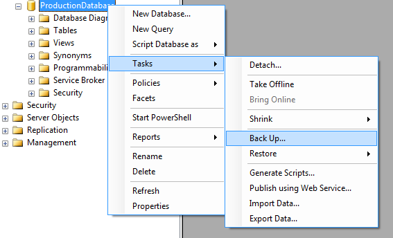 backup screenshot